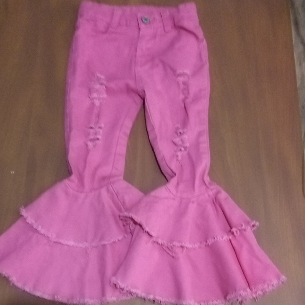 Pink Flared 5T Jeans